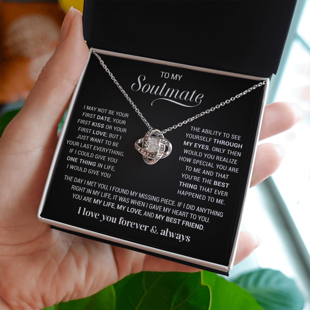 To My Soulmate Necklace, Gift For Wife, Gift from Husband, Valentine Days Gift