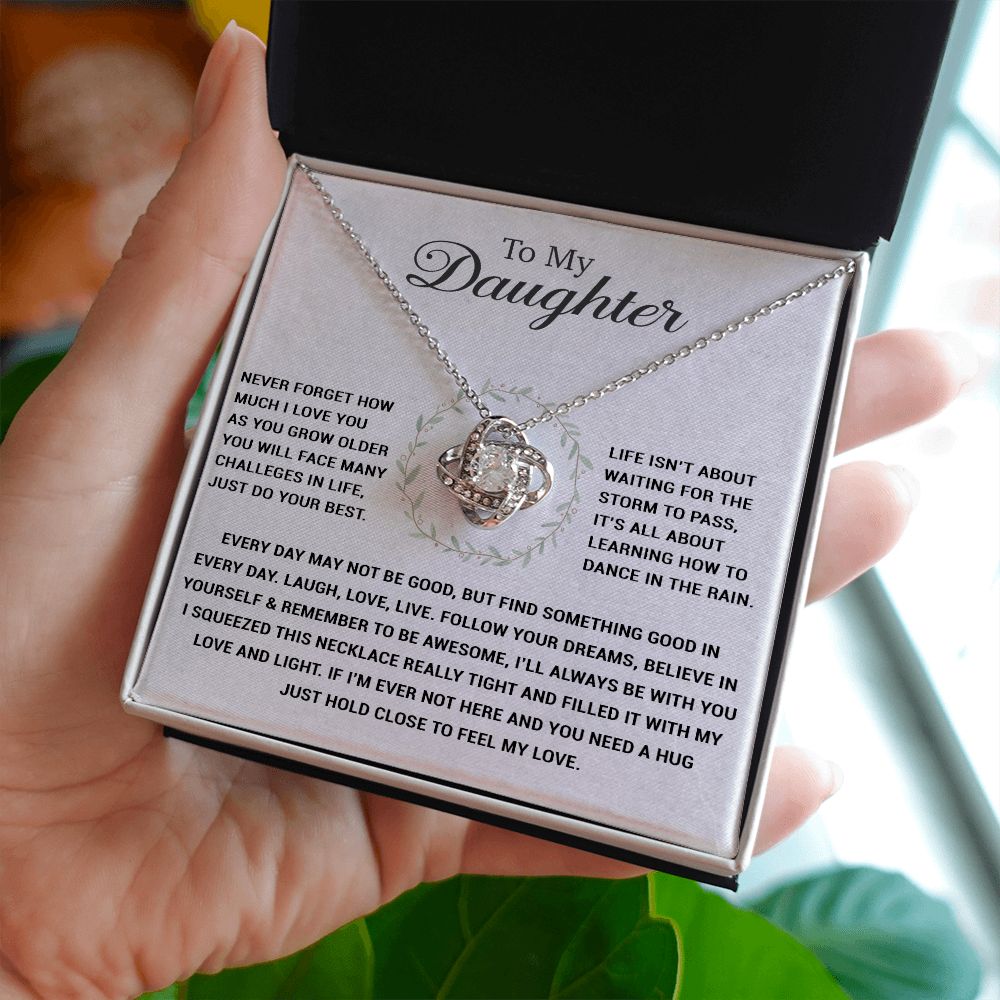 To My Daughter Necklace, Gift for Daughter from Dad, Daughter Father Necklace 20-10