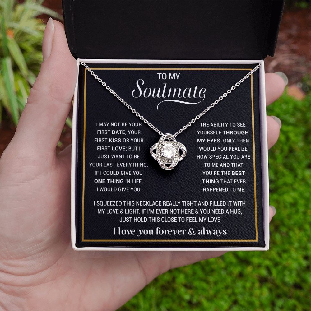 To My Soulmate Necklace, Gift For Wife, Gift from Husband, Valentine Days Gift