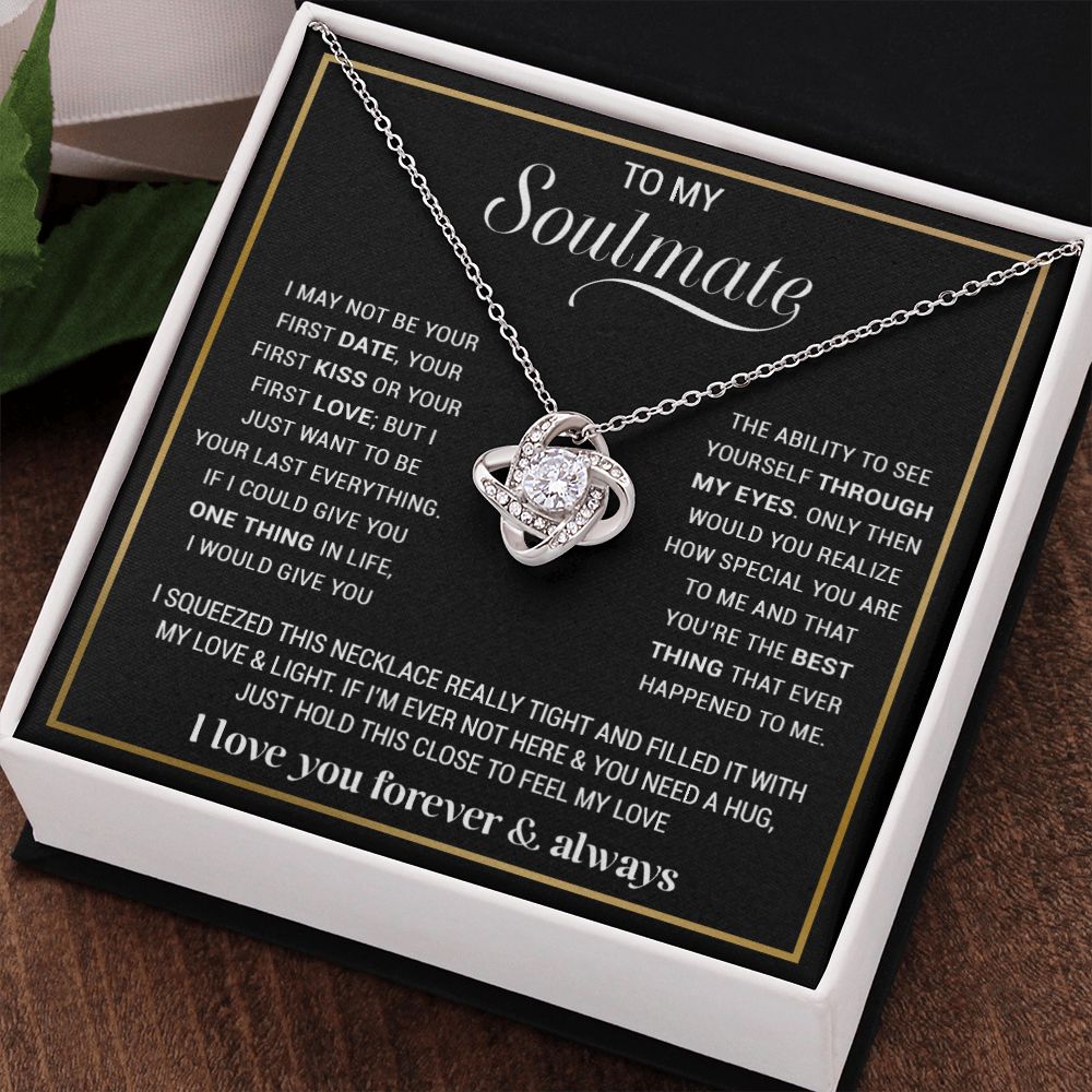 To My Soulmate Necklace, Gift For Wife, Gift from Husband, Valentine Days Gift