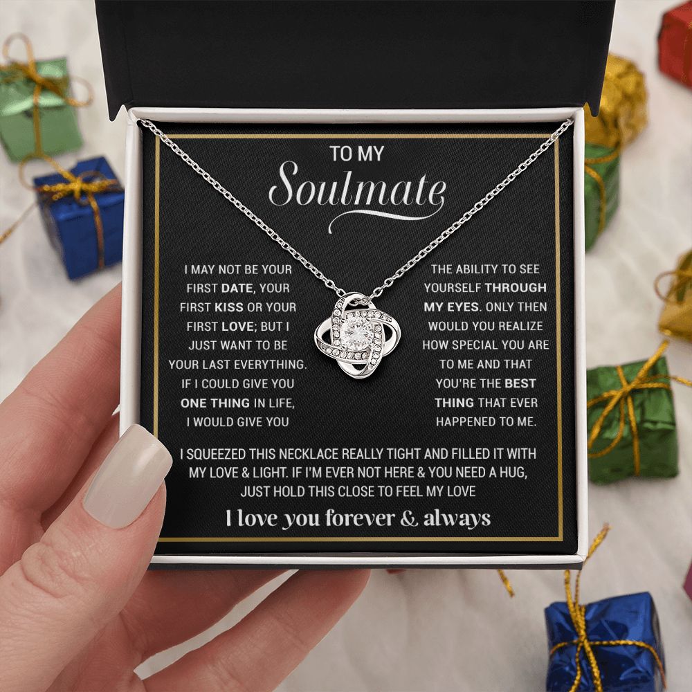 To My Soulmate Necklace, Gift For Wife, Gift from Husband, Valentine Days Gift