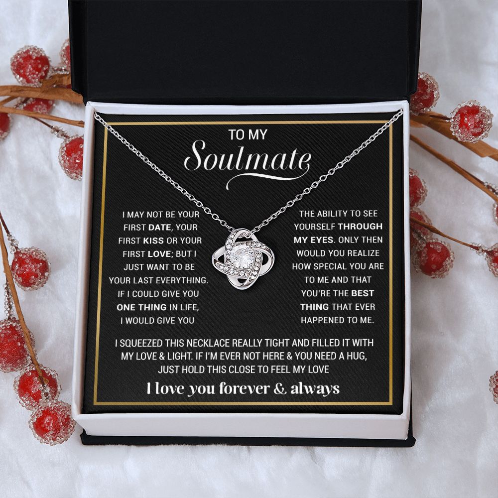 To My Soulmate Necklace, Gift For Wife, Gift from Husband, Valentine Days Gift