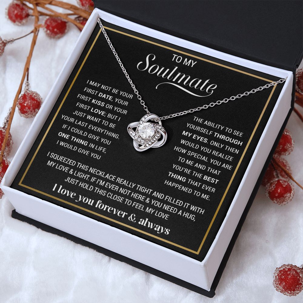 To My Soulmate Necklace, Gift For Wife, Gift from Husband, Valentine Days Gift