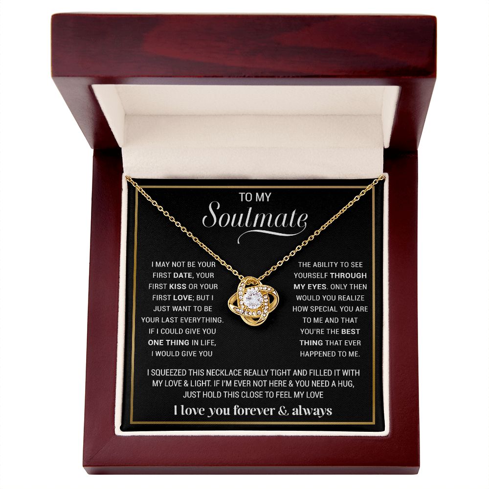To My Soulmate Necklace, Gift For Wife, Gift from Husband, Valentine Days Gift