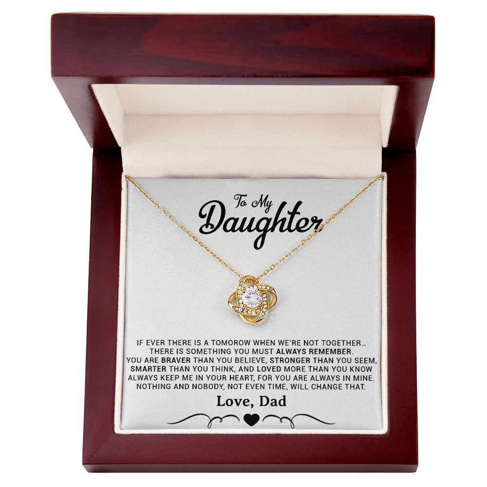 To My Daughter Necklace, Gift for Daughter from Dad, Daughter Father Necklace