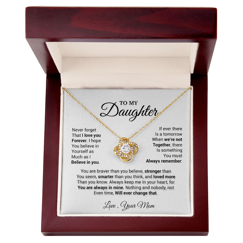 To My Daughter Necklace, Daughter Mother Necklace, Daughter Gift From Mom66