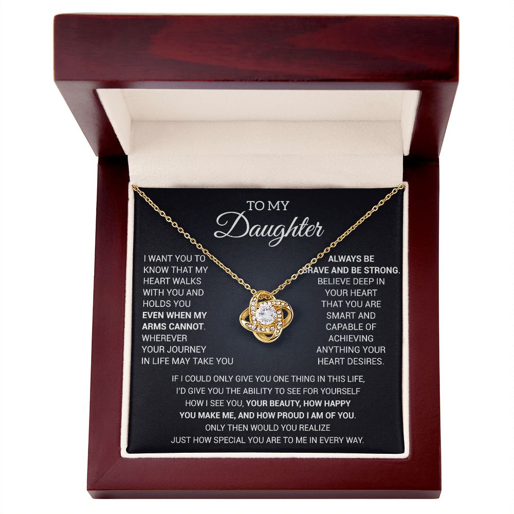 To My Daughter Necklace, Daughter Gift from Mom/Dad, Gift for Daughter Birthday
