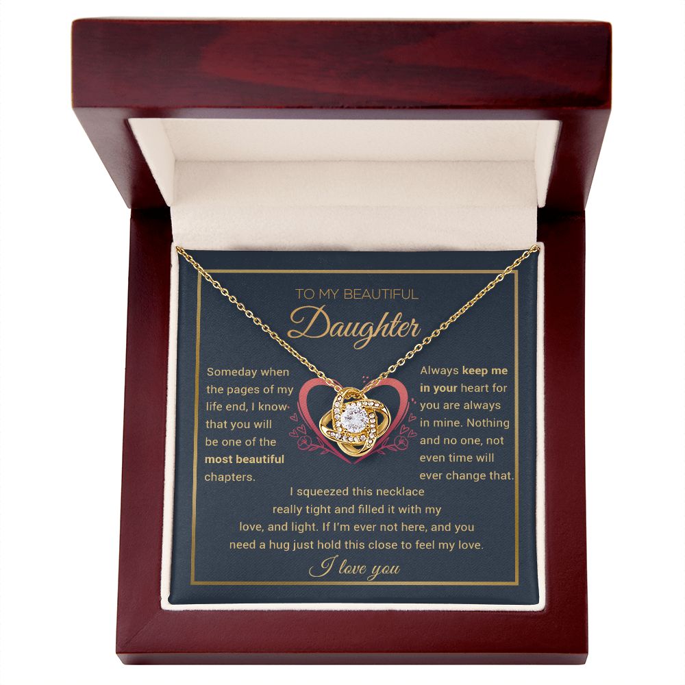 To My Daughter Necklace, Daughter Gift from Dad, Mom, Daughter Birthday Gift