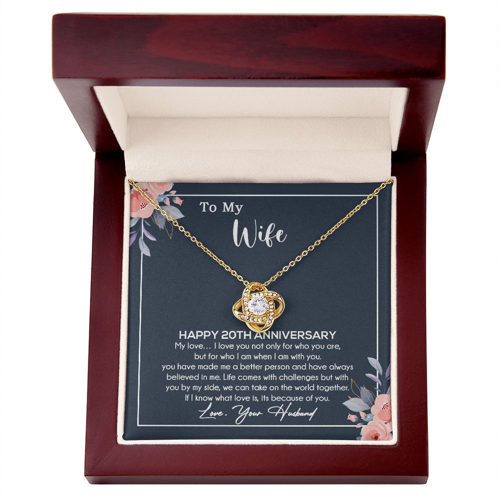 20th Anniversary Gift For Wife Necklace, 20 Year Anniversary, 20th Wedding Gift