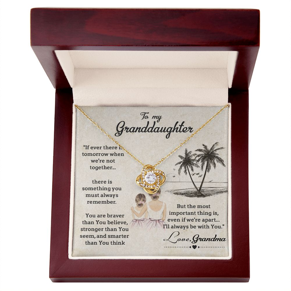 To My Granddaughter, Gift for Granddaughter from Grandma, Granddaughter Necklace