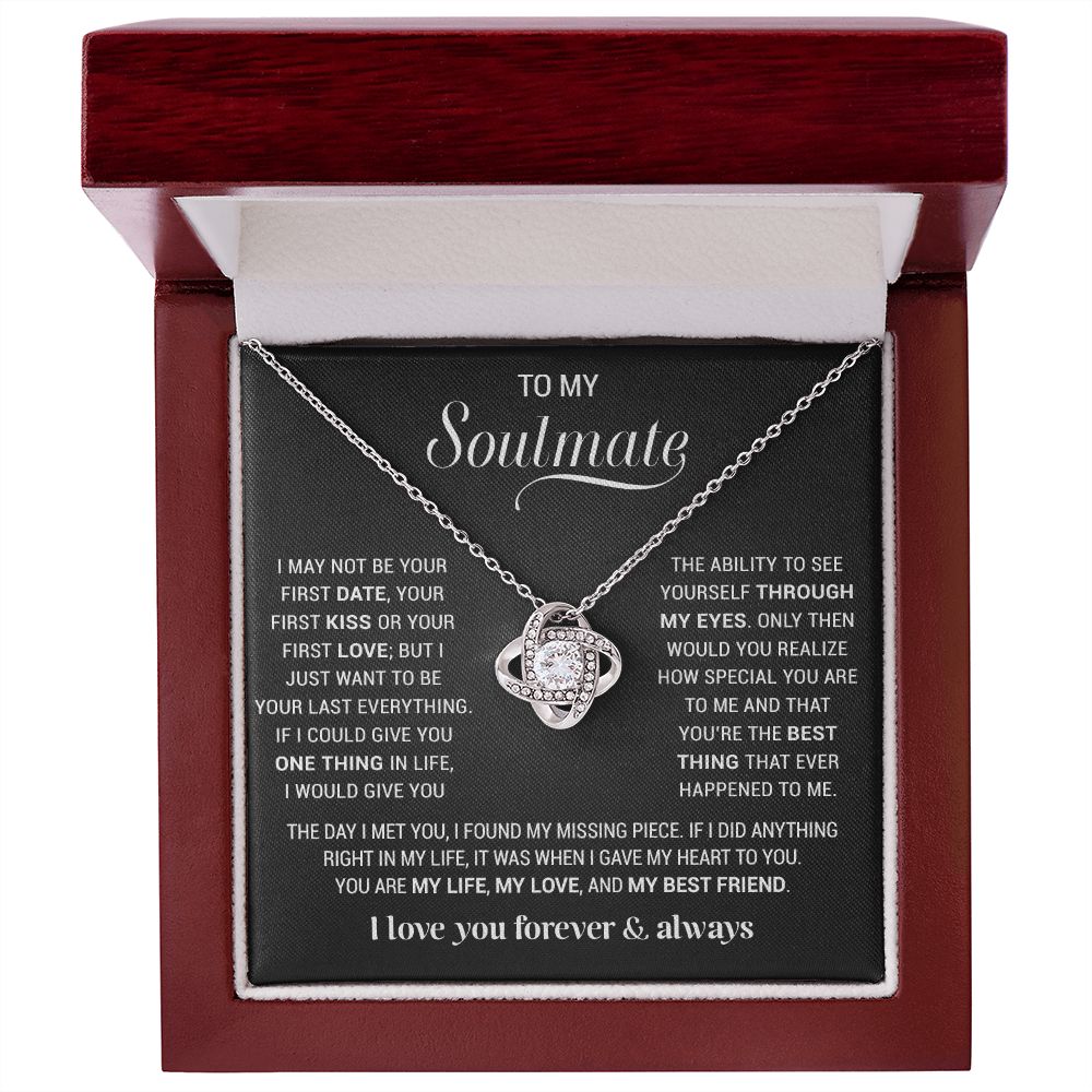 To My Soulmate Necklace, Gift For Wife, Gift from Husband, Valentine Days Gift