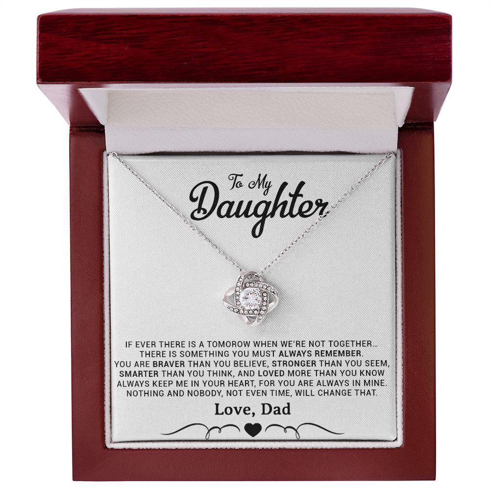 To My Daughter Necklace, Gift for Daughter from Dad, Daughter Father Necklace