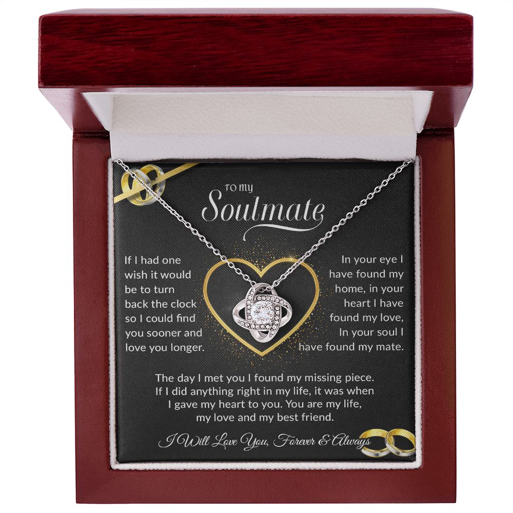 To My Soulmate Necklace, Gift For Wife, Gift from Husband, Valentine Days Gift
