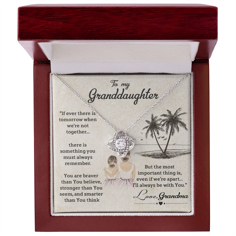 To My Granddaughter, Gift for Granddaughter from Grandma, Granddaughter Necklace