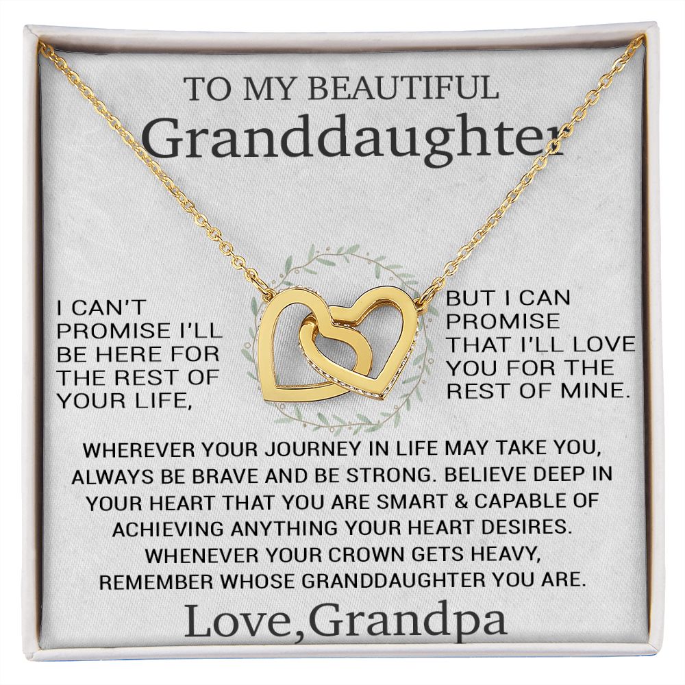 To My Granddaughter Necklace, Birthday Gift For Granddaughter, Birthday Gifts