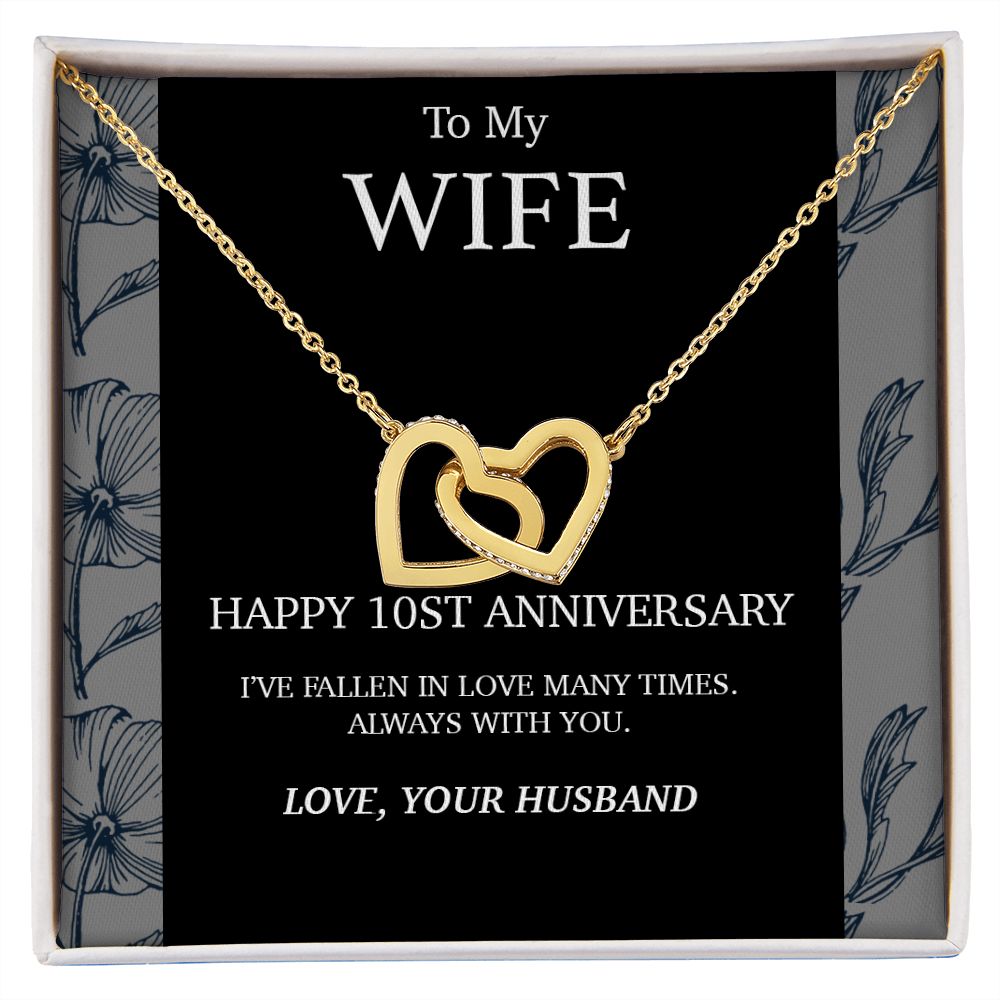 10 Year Anniversary Gift For Wife Necklace,Year Anniversary Gift,10 Year Wedding