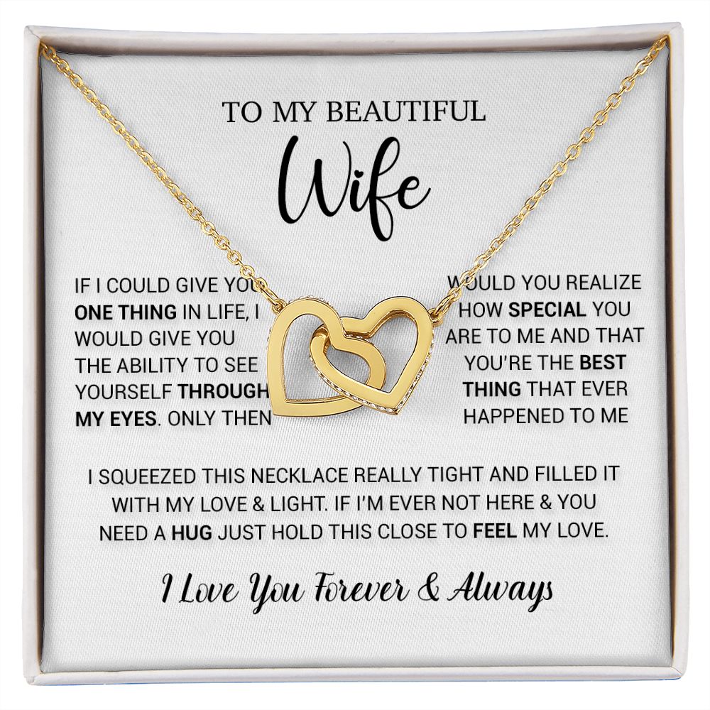 To My Wife Necklace Gift, Birthday Gifts For Wife, Anniversary Gift For Her