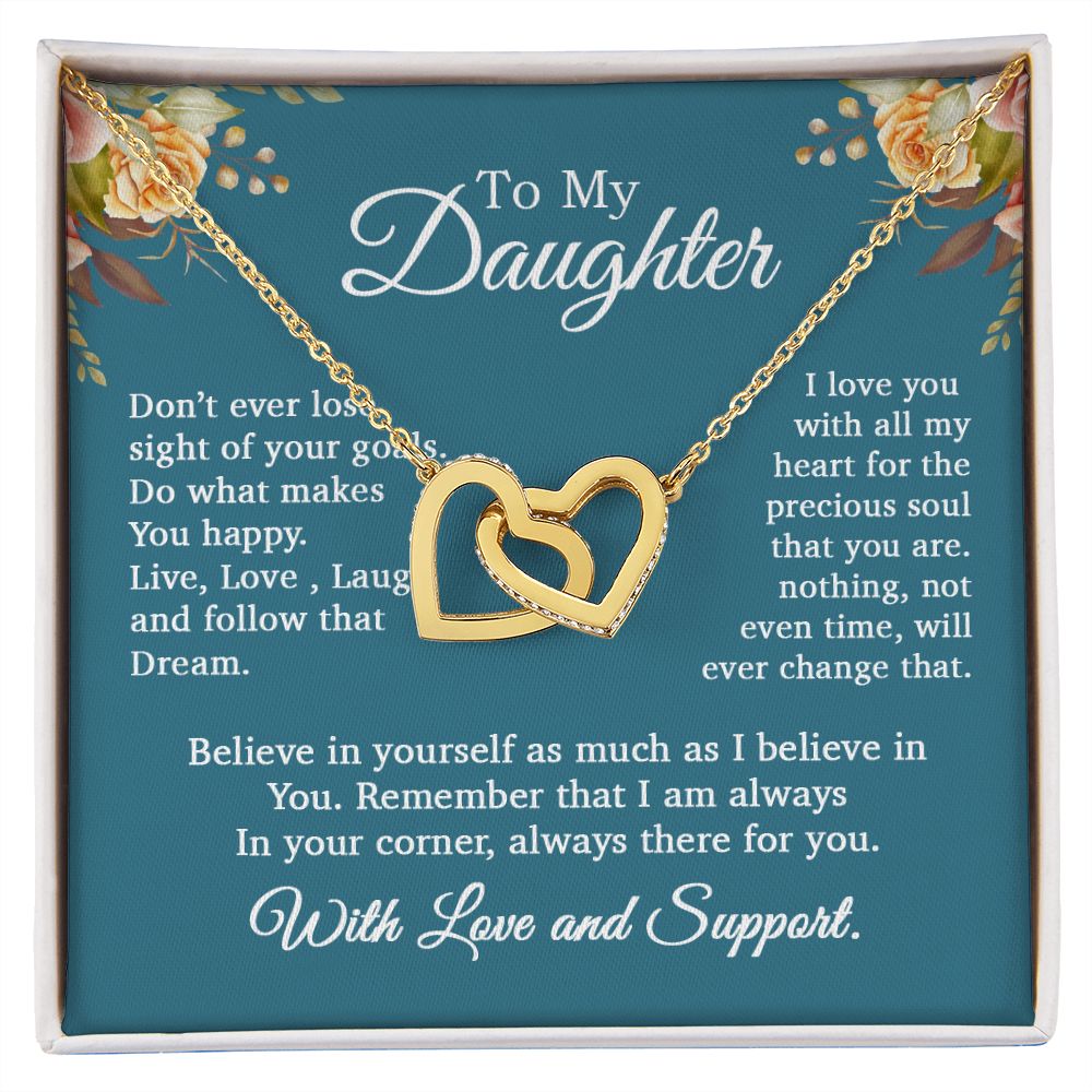 To My Daughter Necklace, Gift For Daughter From Mom and Dad, Daughter Necklace