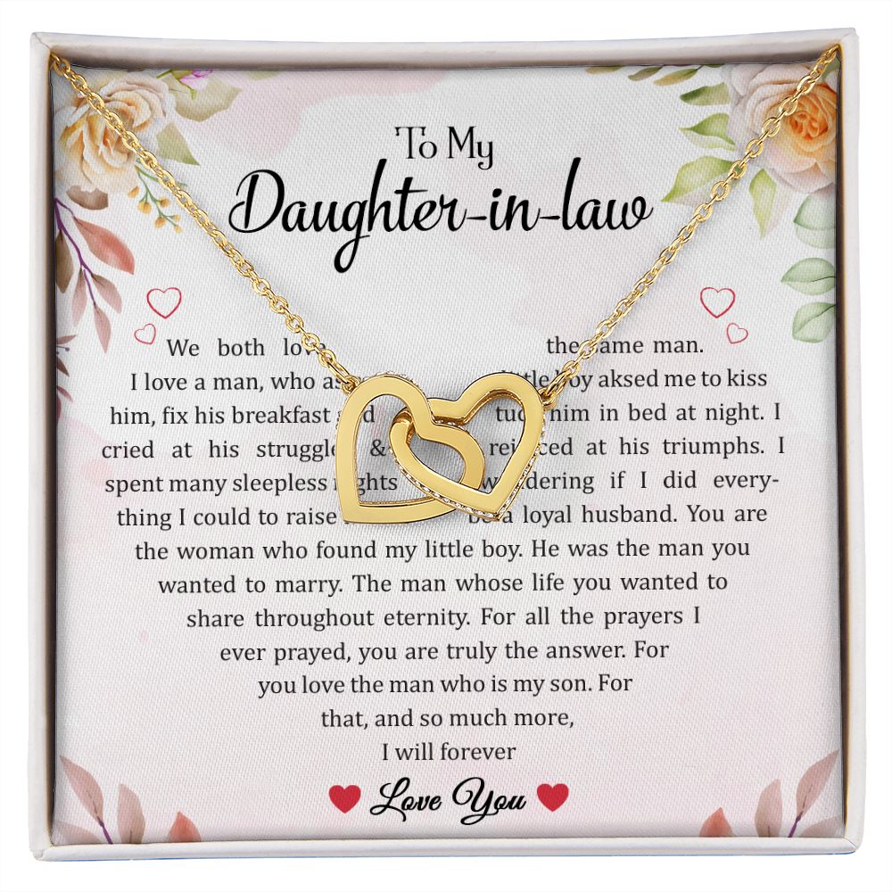 To My Daughter-In-Law Necklace, Jewelry From Mother-In-Law, Birthday Gift
