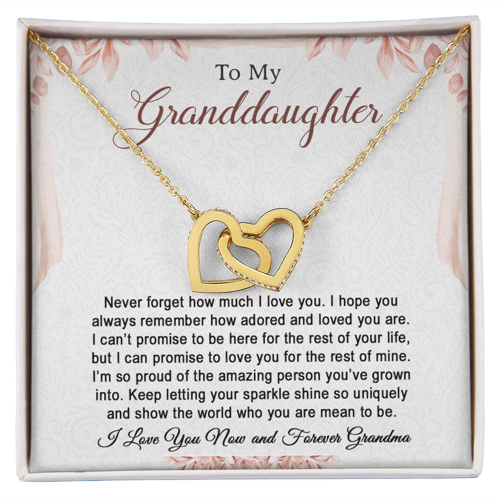 To My Granddaughter Necklace, Birthday Gift For Granddaughter, Birthday Gifts