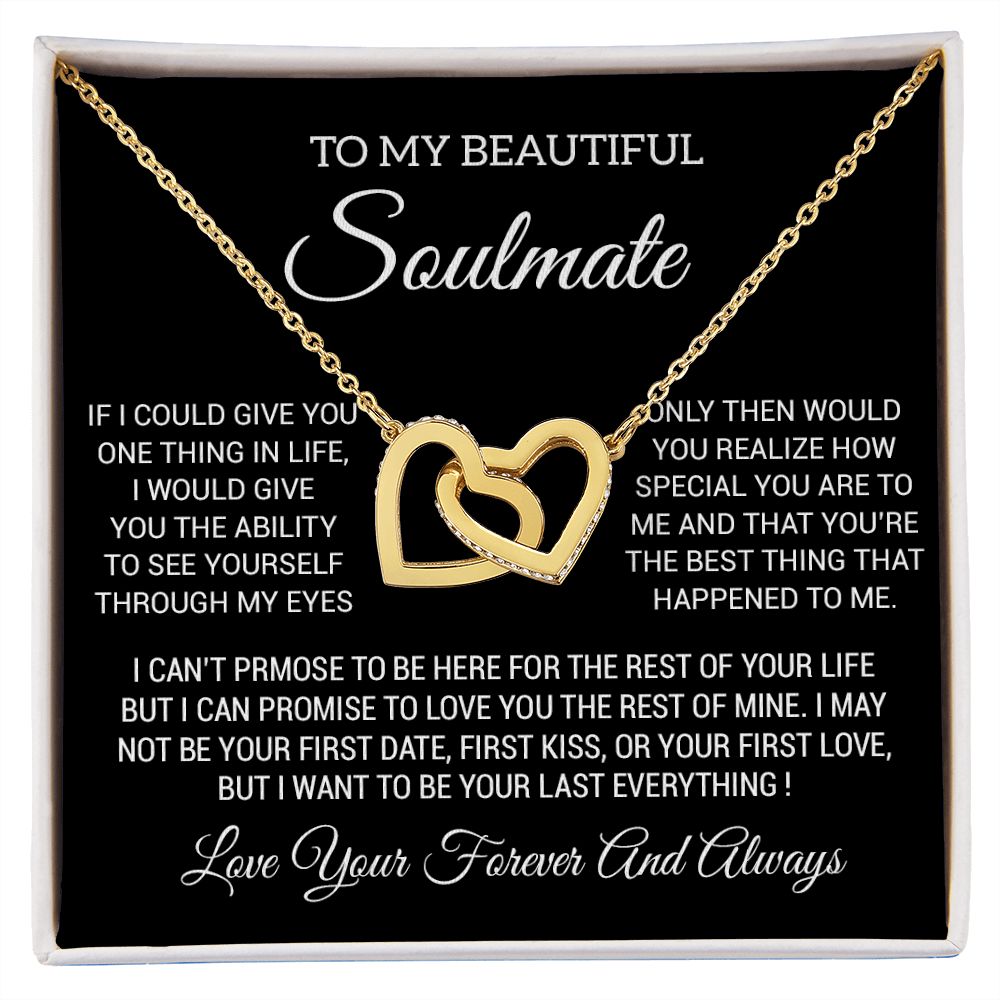 To My Soulmate Necklace, Soulmate Birthday, Soulmate Anniversary Gift