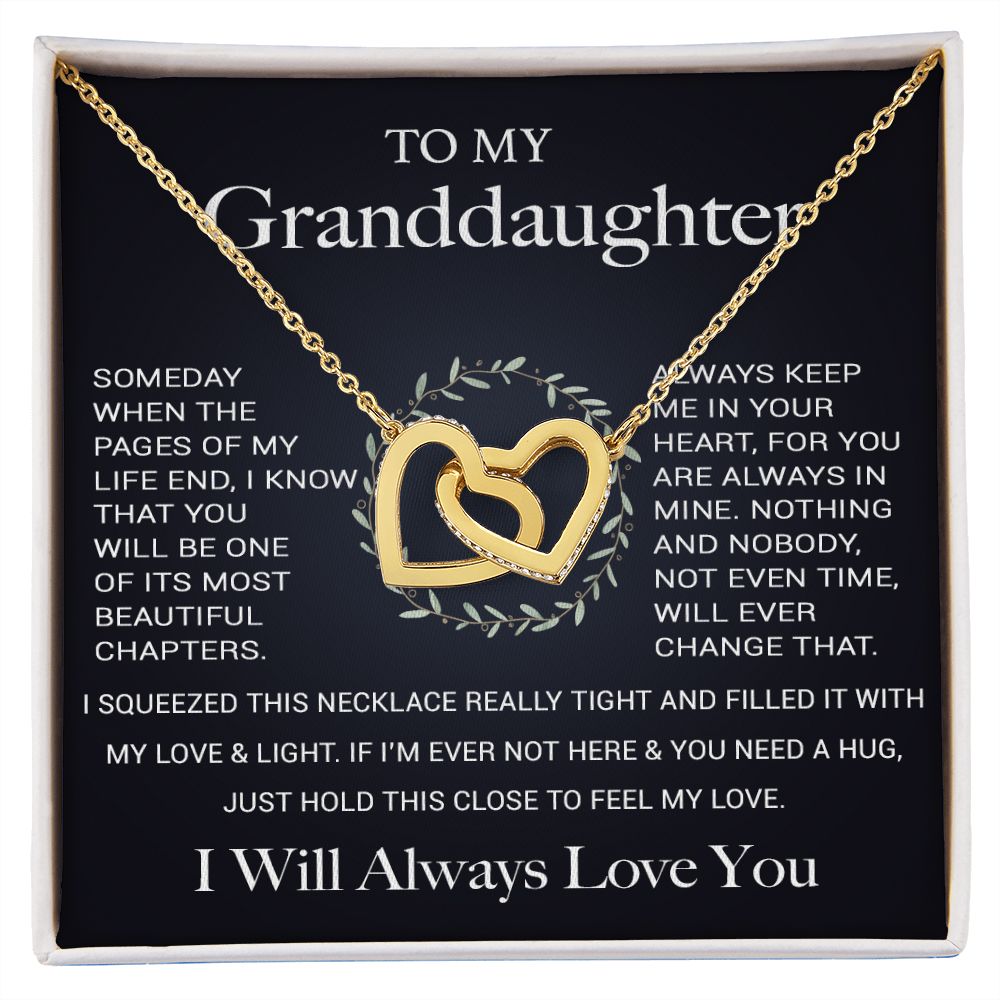To My Granddaughter Necklace, Birthday Gift For Granddaughter, Birthday Gifts