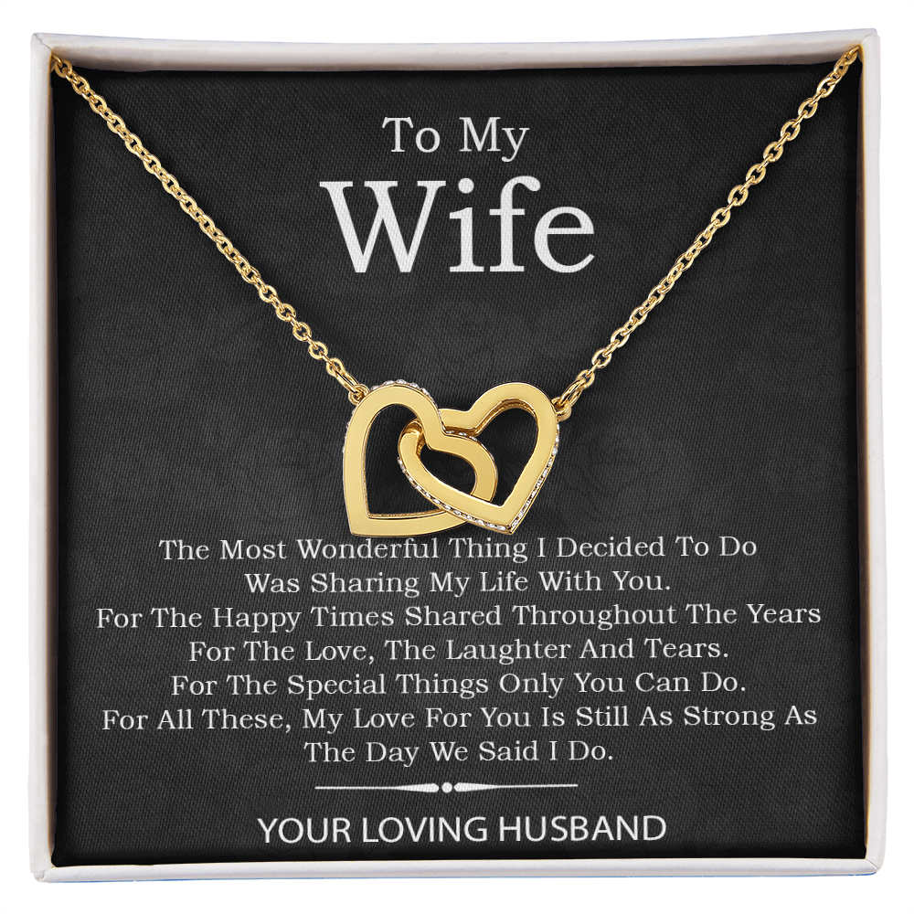 To My Wife Necklace, Gift For Wife, Anniversary Gift For Wife, Mother's Day Gift