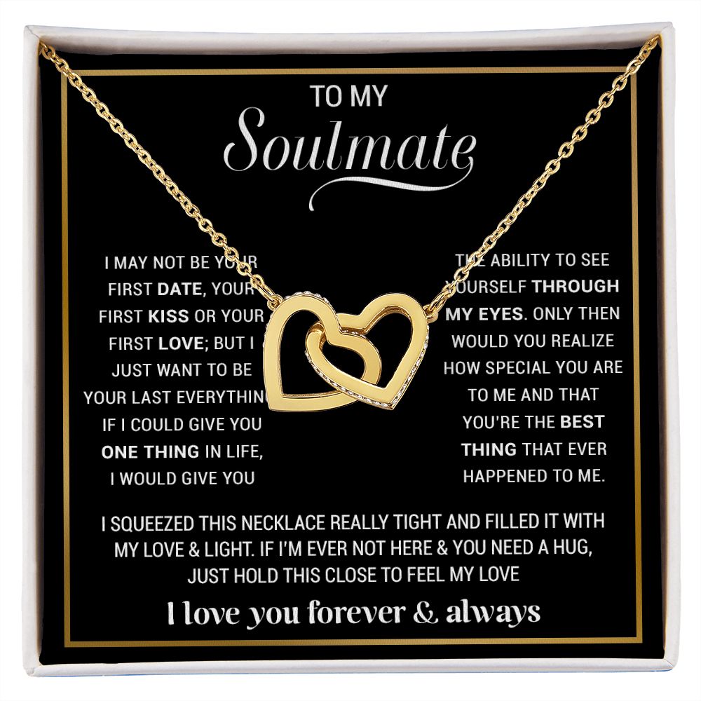 To My Soulmate Necklace, Gift For Wife, Gift from Husband, Valentine Days Gift