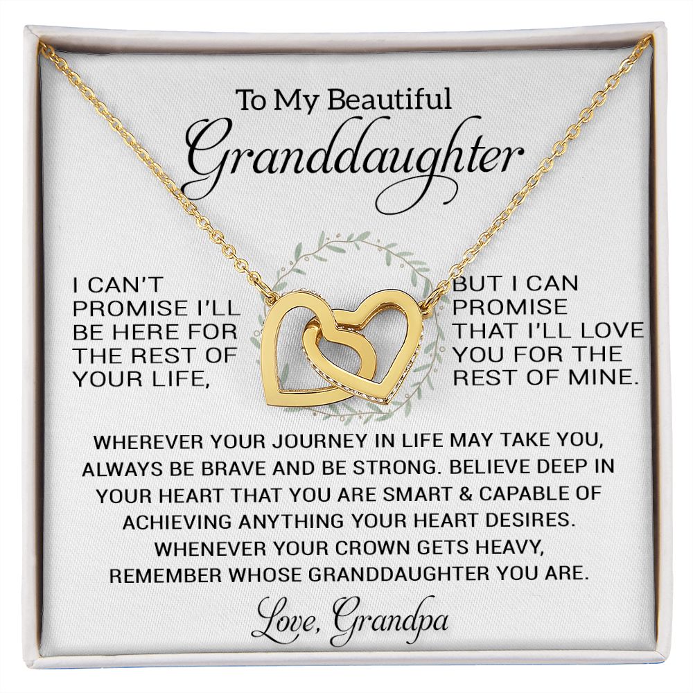 To My Granddaughter Necklace, Birthday Gift For Granddaughter, Birthday Gifts