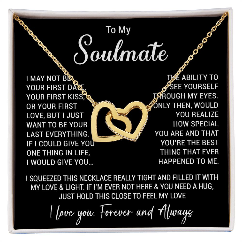 To My Soulmate Necklace Gift For Girlfriend Wife Birthday Gifts Christmas Gifts