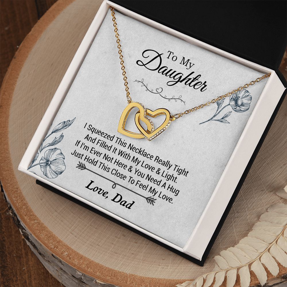 To my Daughter Necklace, Gift for Daughter from Dad, Daughter Necklace