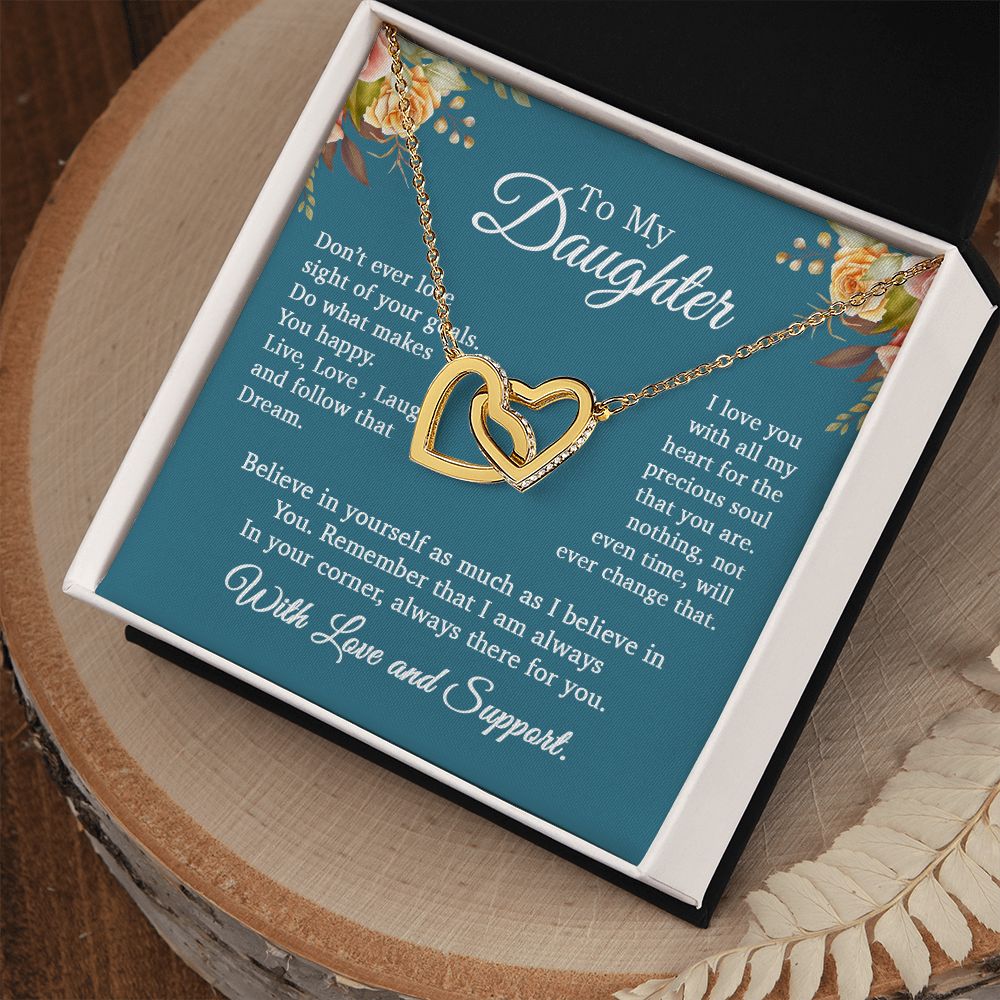 To My Daughter Necklace, Gift For Daughter From Mom and Dad, Daughter Necklace