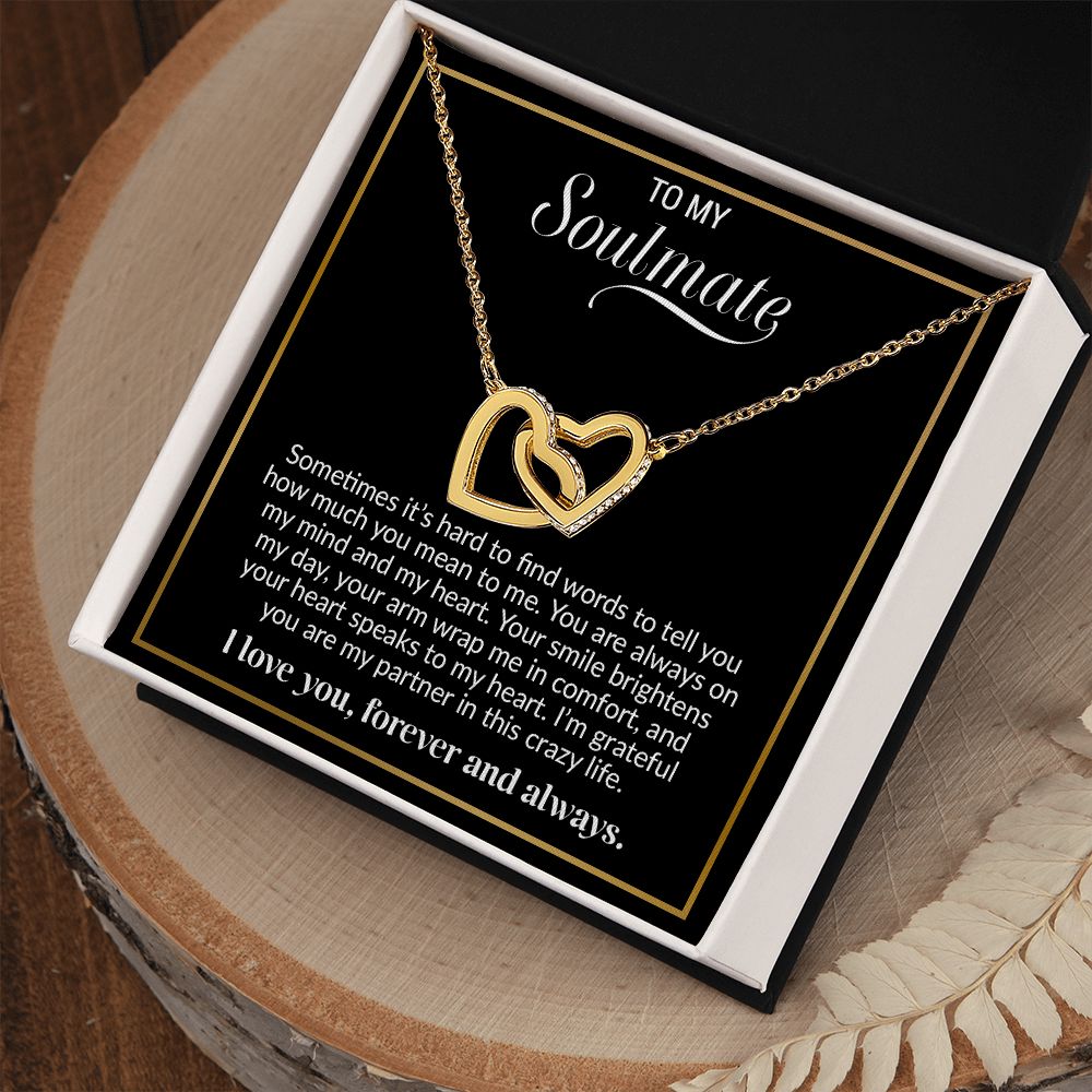 To My Soulmate Necklace, Valentine Gift For Her, Gift For Soulmate