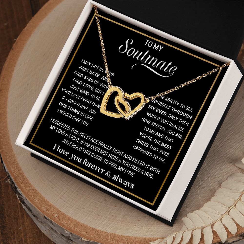 To My Soulmate Necklace, Gift For Wife, Gift from Husband, Valentine Days Gift