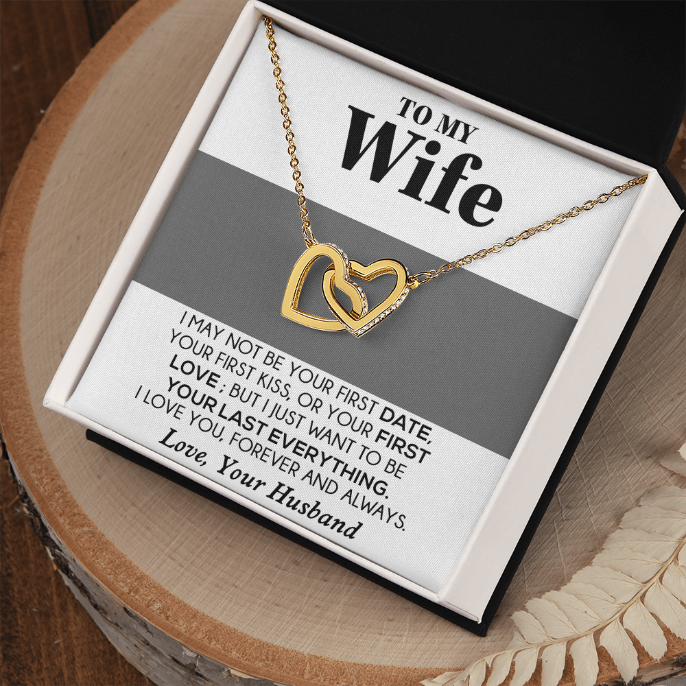 To My Wife Necklace, Engagement Gift for Wife, Birthday Gift