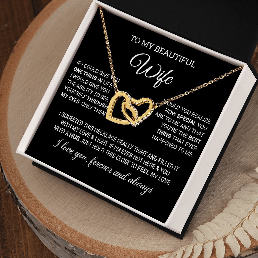 Wife Necklace Gift From Husband To My Badass Wife Crown Love Knot