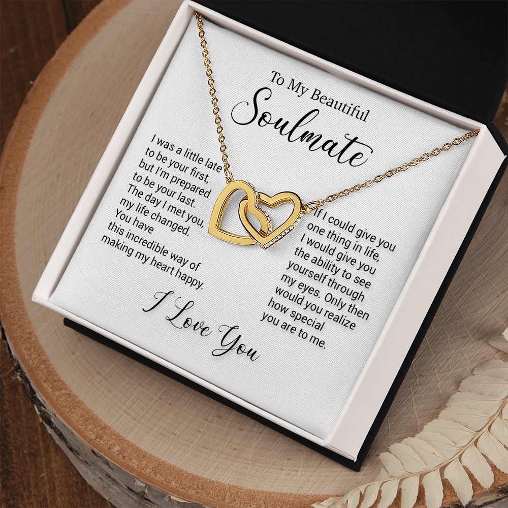 To My Soulmate Necklace, Valentine Gift For Her, Gift For Soulmate, Gift For Her