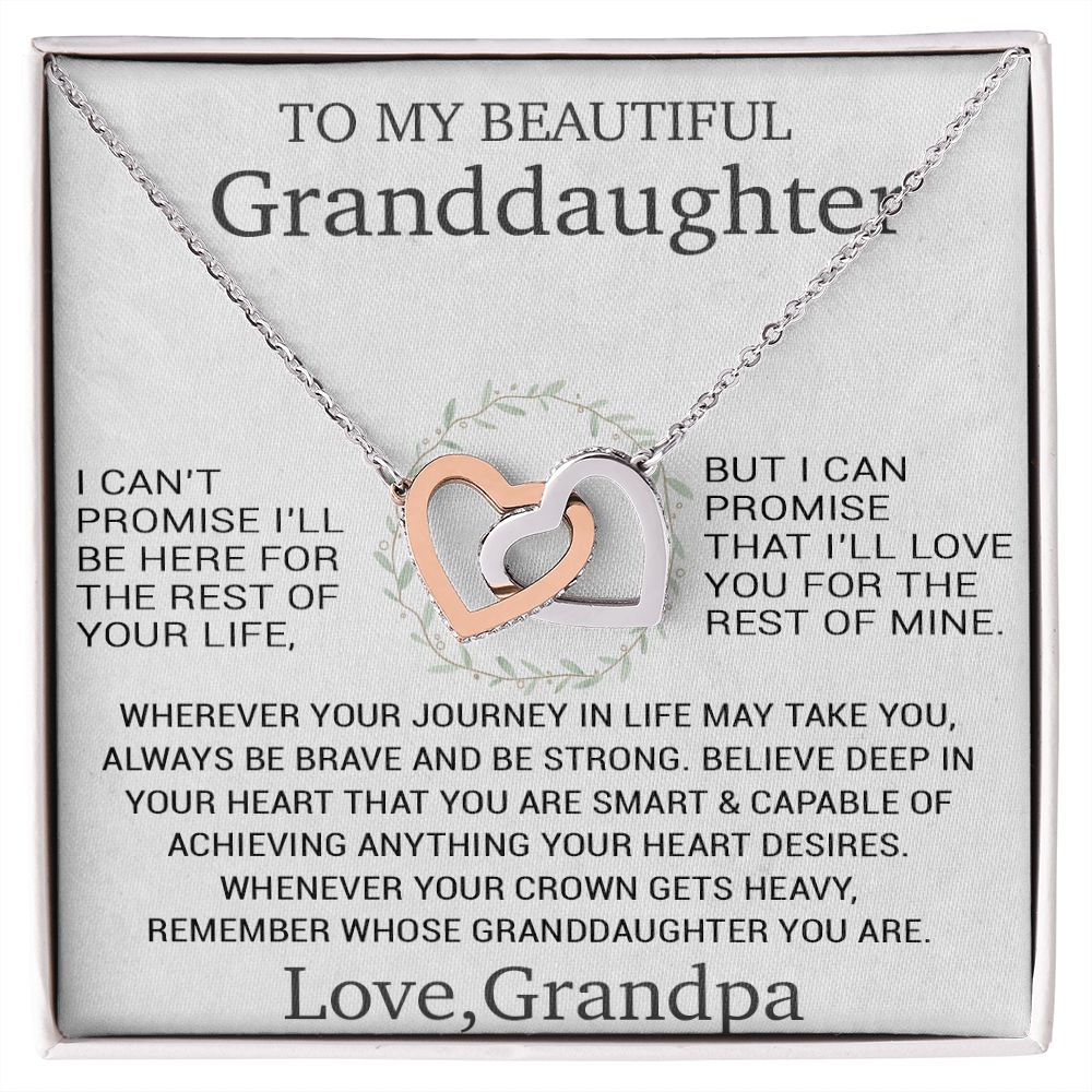 To My Granddaughter Necklace, Birthday Gift For Granddaughter, Birthday Gifts
