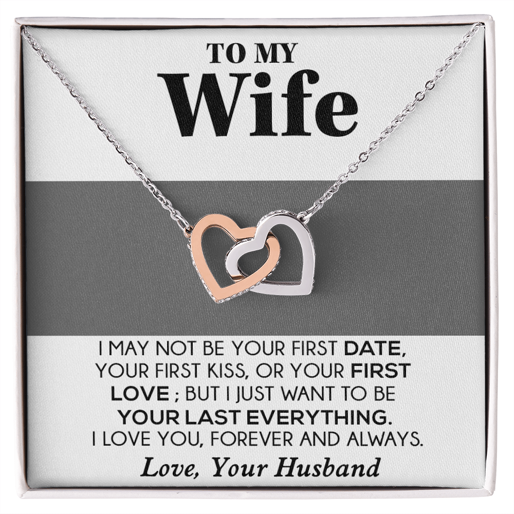 To My Wife Necklace, Engagement Gift for Wife, Birthday Gift