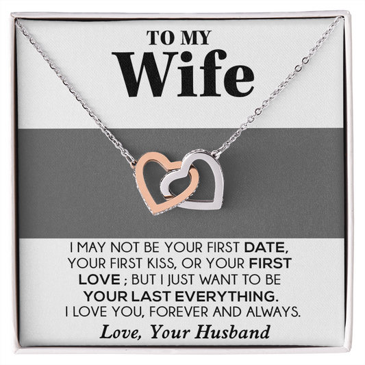 To My Wife Necklace, Engagement Gift for Wife, Birthday Gift