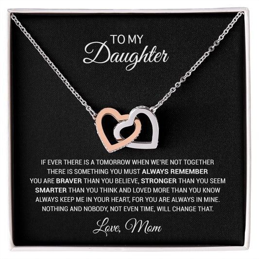 To My Daughter Necklace, Gift For Daughter From Mom, Mother's Day Gift