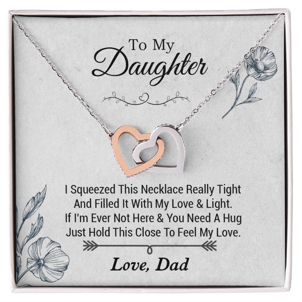 To my Daughter Necklace, Gift for Daughter from Dad, Daughter Necklace