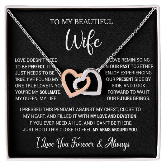 To My Wife Necklace, Valentine Gift For Her, Gift For Soulmate, Gift For Her