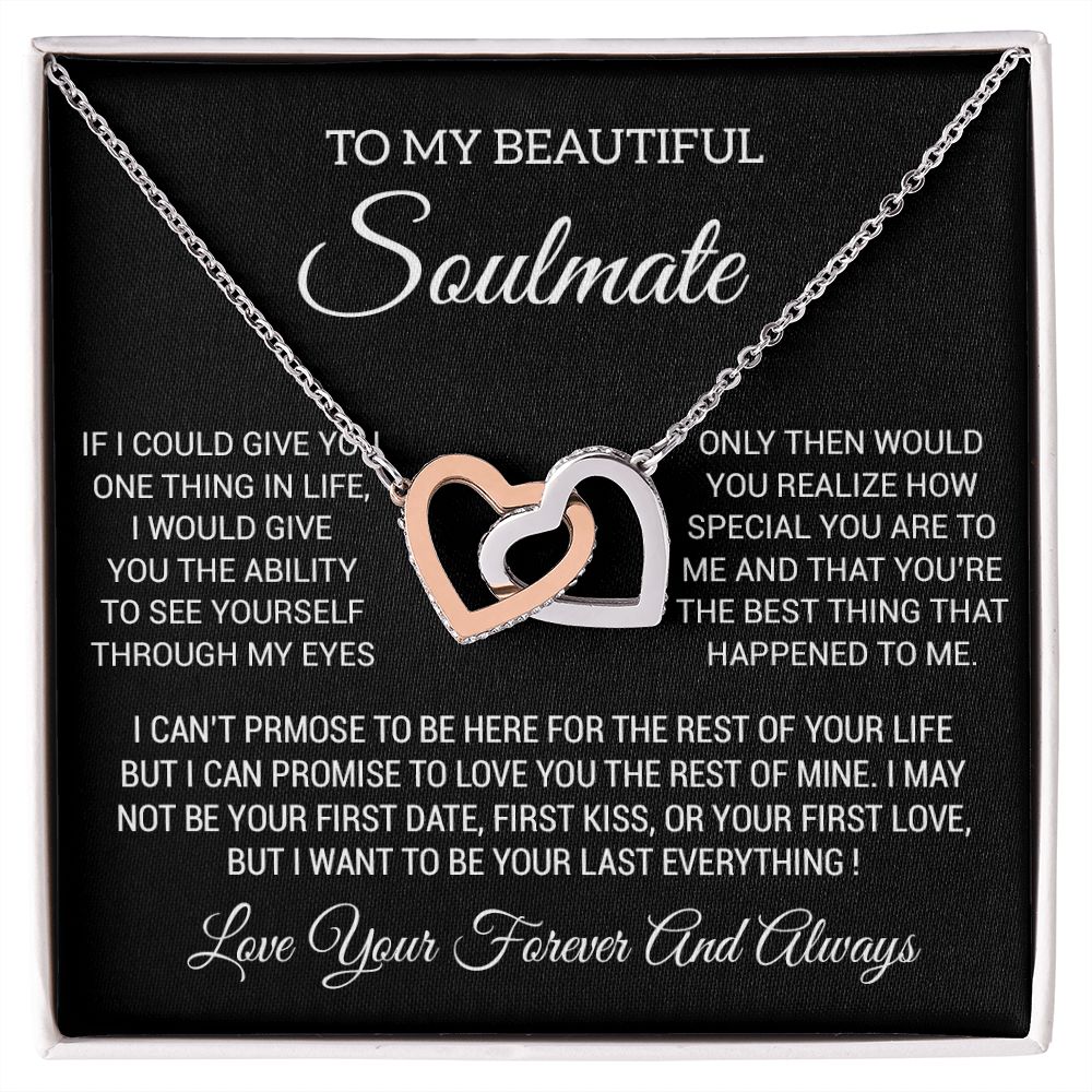 To My Soulmate Necklace, Soulmate Birthday, Soulmate Anniversary Gift