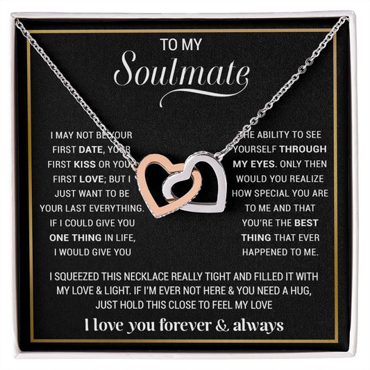 To My Soulmate Necklace, Gift For Wife, Gift from Husband, Valentine Days Gift