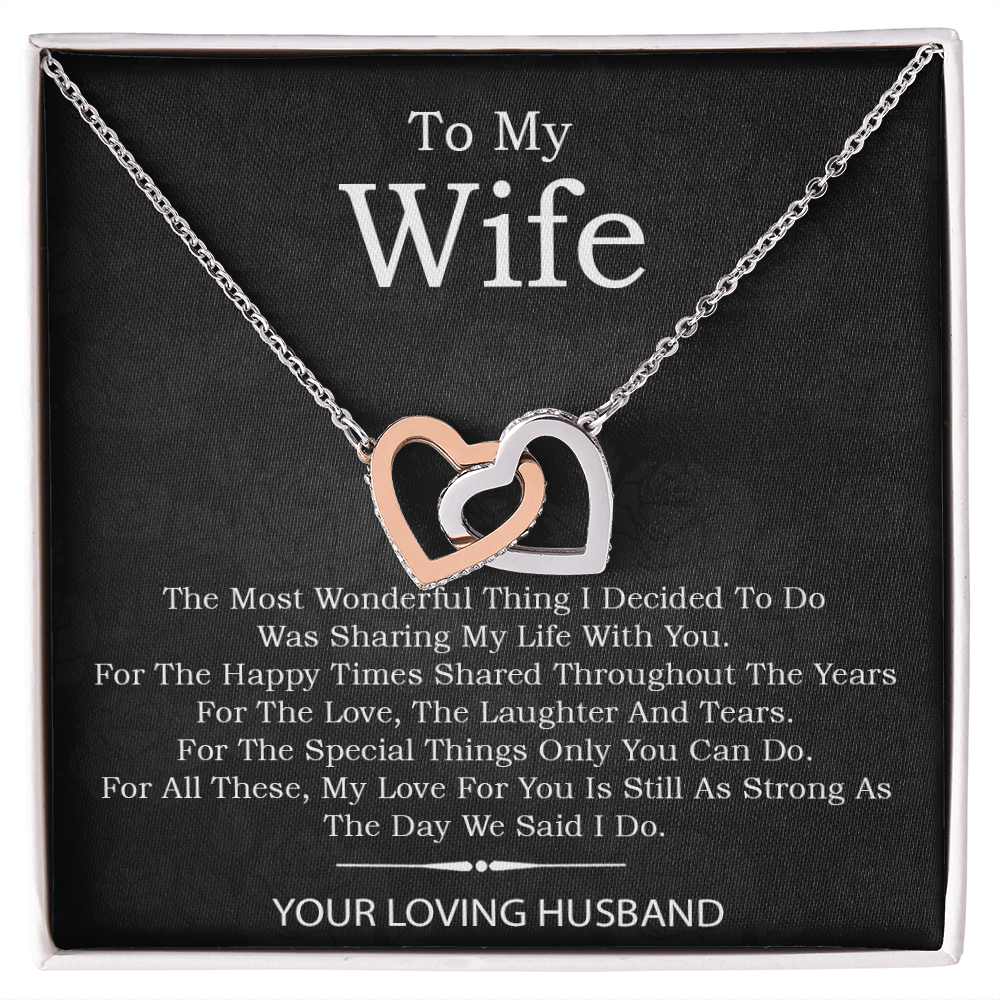 To My Wife Necklace, Gift For Wife, Anniversary Gift For Wife, Mother's Day Gift