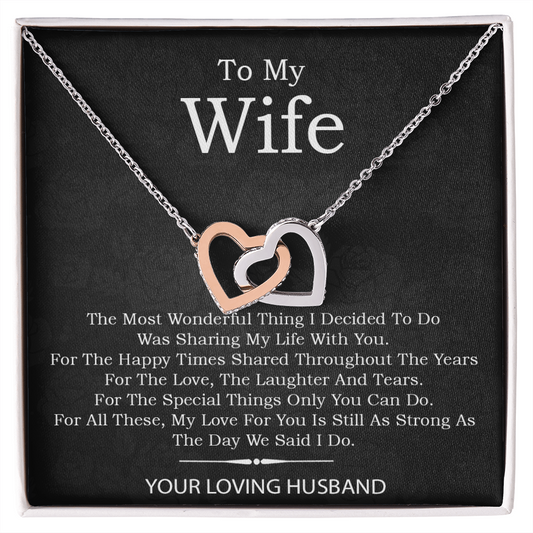 To My Wife Necklace, Gift For Wife, Anniversary Gift For Wife, Mother's Day Gift