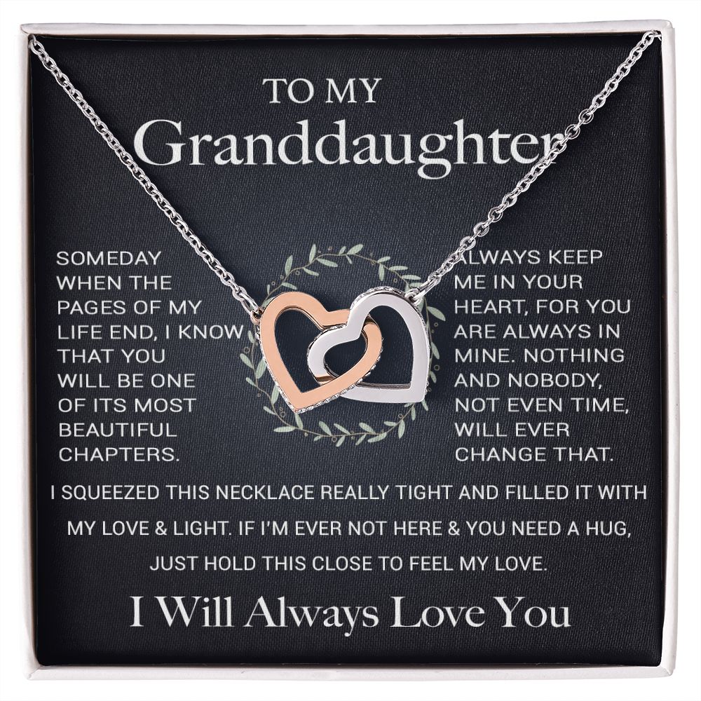 To My Granddaughter Necklace, Birthday Gift For Granddaughter, Birthday Gifts