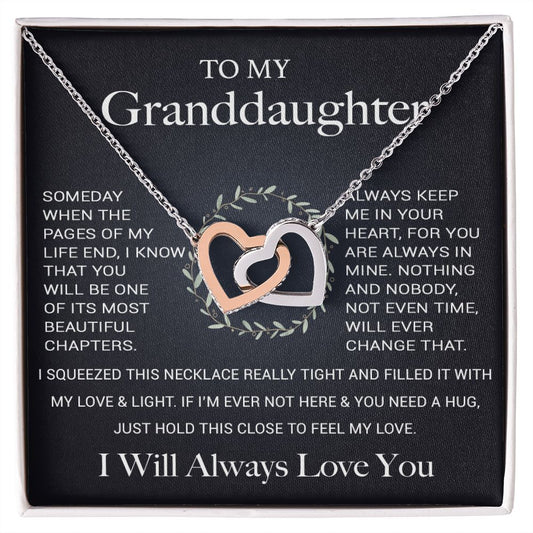 To My Granddaughter Necklace, Birthday Gift For Granddaughter, Birthday Gifts
