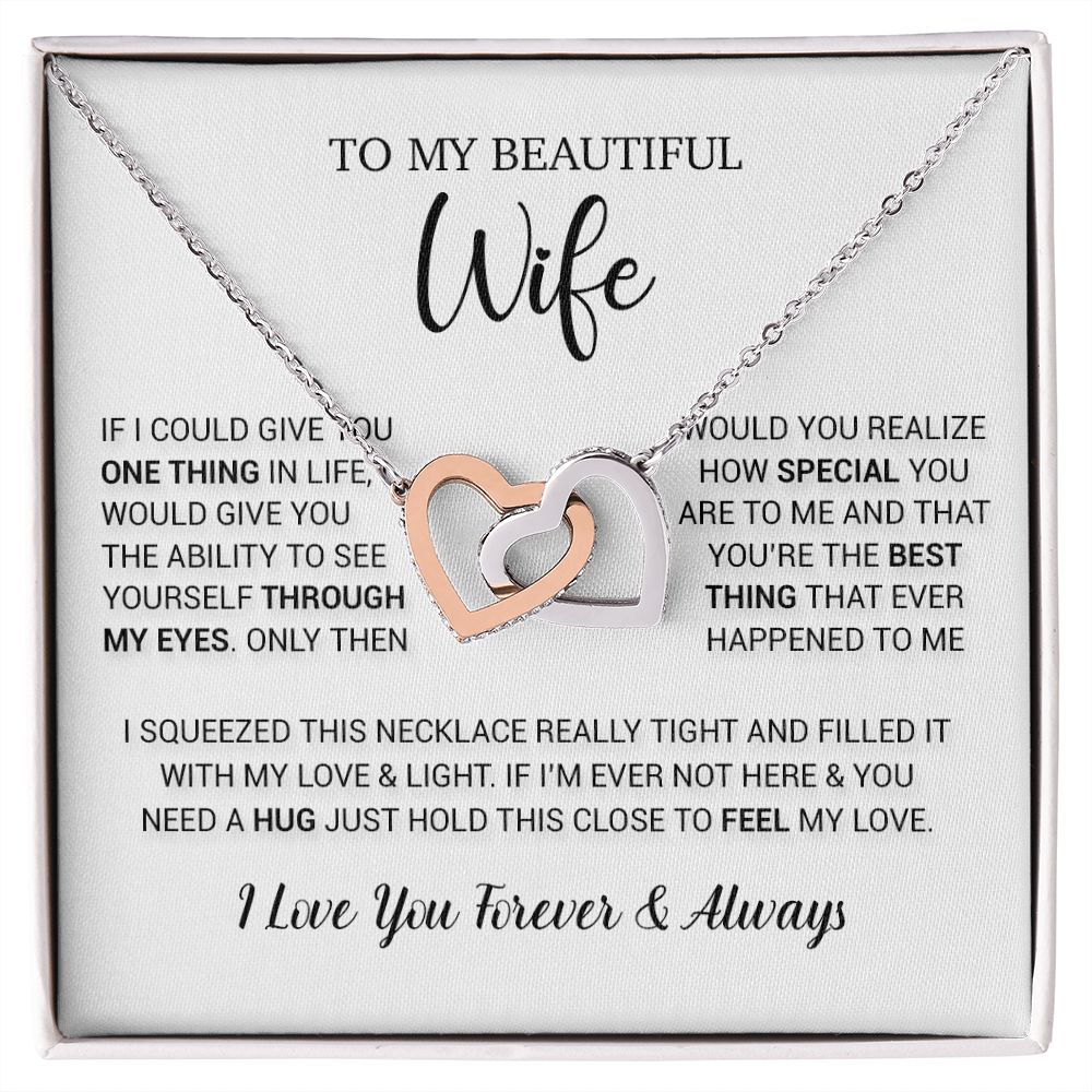 To My Wife Necklace Gift, Birthday Gifts For Wife, Anniversary Gift For Her
